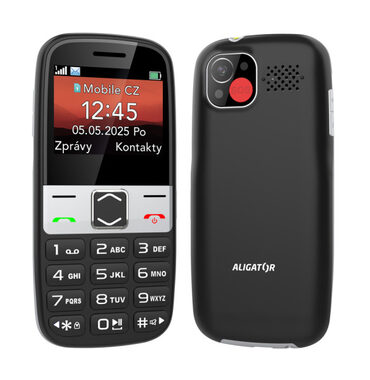 Aligator A775 Senior čierny + stolná nabíjačka