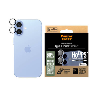 PanzerGlass Hoops Apple iPhone 16/16 PLUS číre ochranné krúžky pre šošovky fotoaparátu