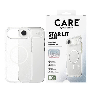 PanzerGlass CARE kryt Apple iPhone Air Star Lit trblietavý/biely MagSafe 