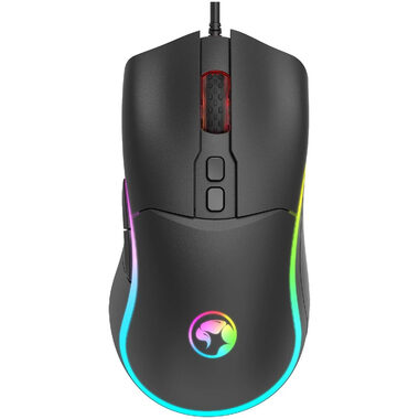 Marvo M358 čierna / herná optická myš / 7200 DPI / RGB / USB / 1.5m