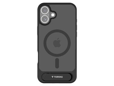 Torras Pstand Series Ochranné púzdro pre Apple iPhone 16 PLUS čierna