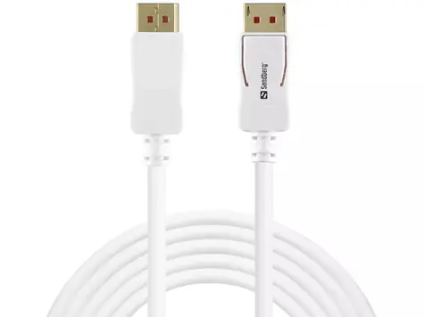 Sandberg DisplayPort 1.4 8K60Hz 2m biela / kábel DP na DP