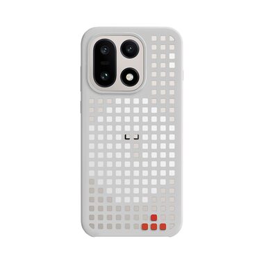 OnePlus Hole-Pattern Magnetic ochranný kryt pre OnePlus 15 sivá