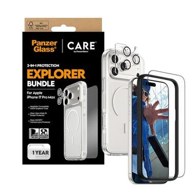 PanzerGlass CARE Flagship Explorer 3v1 púzdro+sklo+ochrana šošoviek iPhone 17 Pro Max