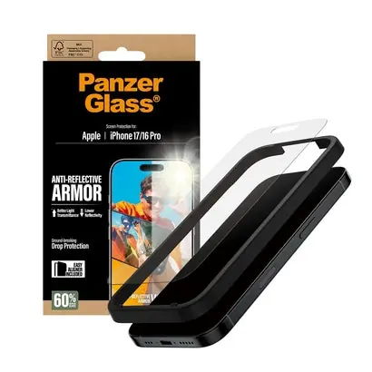PanzerGlass Armor Anti-Reflective EasyAligner pre Apple iPhone 17/16 Pro
