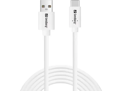 Sandberg USB-C > USB-A 2.0 2M SAVER biela / kábel USB-A na USB-C