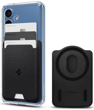 Rozbalené - Spigen Urban Fit peňaženka s MagSafe pre Samsung Galaxy S25 čierna / rozbalené