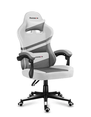 Huzaro Force 4.4 Mesh biela / Herná stolička / nastaviteľná / nosnosť až 130 kg / látka & sieťovina