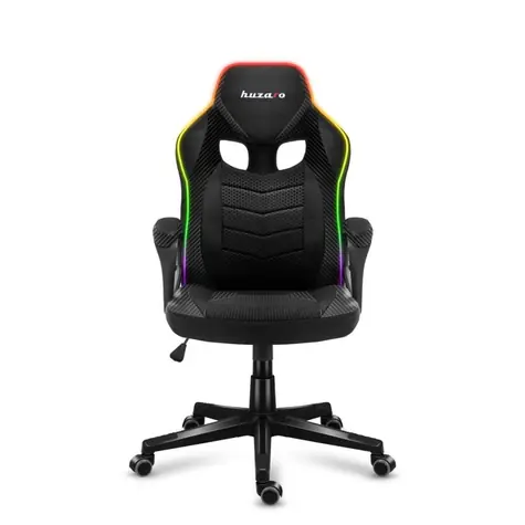 Huzaro Force 2.5 Mesh RGB čierna / Herná stolička / nastaviteľná / nosnosť až 140 kg / látka & sieťovina