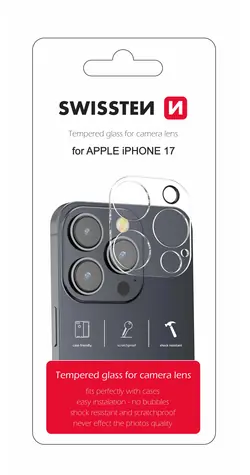 Swissten Ochranné sklo šošoviek fotoaparátu pre Apple iPhone 17
