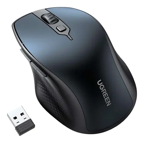 Ugreen MU101 Wireless Mouse modrá / bezdrôtová ergonomická myš / 2.4G / bluetooth