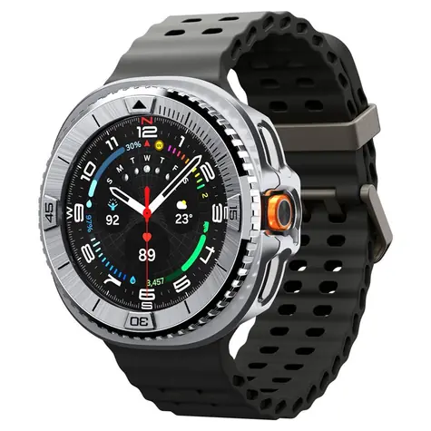 Spigen Bezel Tune Pro (Pilot) Ochranný kryt pre Galaxy Watch 8 Classic 46mm strieborná