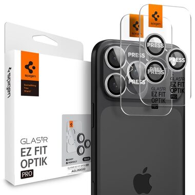 Spigen TR EZ Fit Optik Pre Tvrdené sklo Apple iPhone 17&16&15&14 Pro & 17&16&15&14 Pro Max strieborná