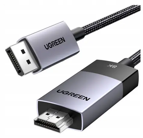 Ugreen DP115 DisplayPort to HDMI kábel 1m čierna / 8k 60Hz 