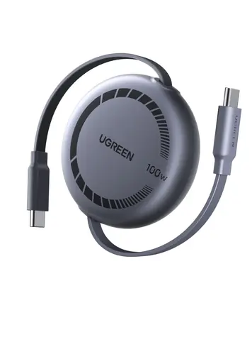 Ugreen 65905 Rýchlonabíjací navíjací kábel USB-C na USB-C 1m / 100 W