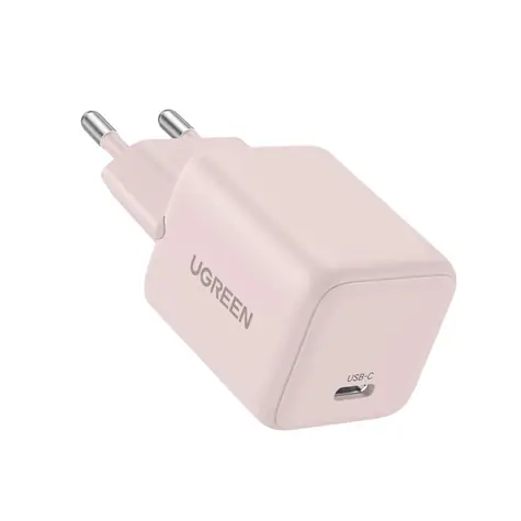 Ugreen X512 GAN POWER ADAPTER ružová / nabíjací adaptér / 1X USB-C / 20W