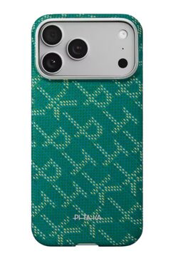 Pitaka Ultra-Slim Monogram Case ochranný kryt pre Apple iPhone 17 Pre zelená
