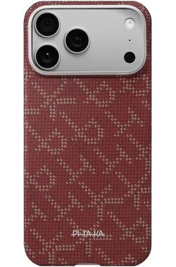 Pitaka Ultra-Slim Monogram Case ochranný kryt pre Apple iPhone 17 Pre červená