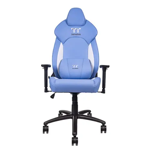 Thermaltake V Comfort modro-biela / Herná stolička / nastaviteľná / nosnosť až 140 kg 