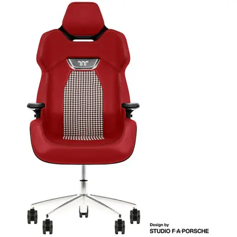 Thermaltake ARGENT E700 Design by Studio FA Porsche čierno-červená / Herná stolička / nastaviteľná / nosnosť až 150 kg 