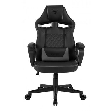 SENSE7 Knight čierno-šedá / Herná stolička / umelá koža / nastaviteľné / pojazdové kolieska / nosnosť 120 kg 