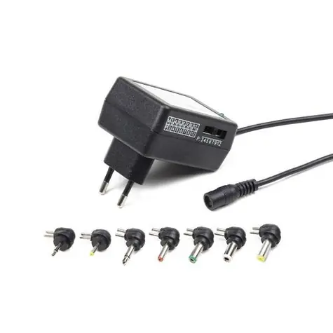 Gembird EG-MC-008 / univerzálny napájací notebook adaptér AC- DC / 12W / 7 konektorov