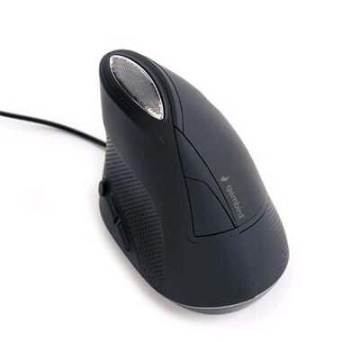 Gembird MUS-ERGO-03 / ergonomická myš / 3200 DPI / USB / 6 tlačidiel / čierna