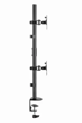 Gembird MA-D2-02 Držiak 2 monitorov na stôl čierna / do 32” a 9 kg / naklápací