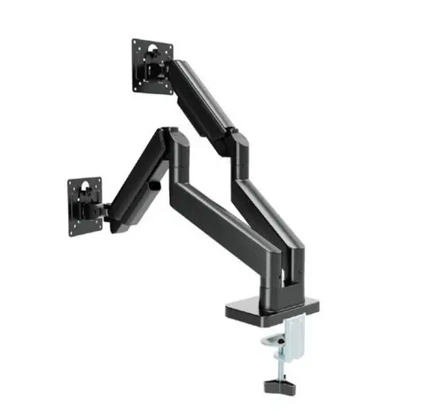 Gembird MA-DA2-06 Držiak 2 monitorov na stôl čierna / do 32” a 10 kg / naklápací