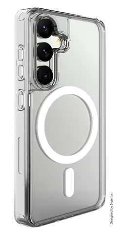 Swissten Puzdro Clear Jelly MagStick Metallic pre Samsung Galaxy S26 5G transparentné