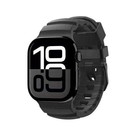 Spigen Silicone Band remienok pre Apple Watch 49mm/46mm/45mm/44mm čierna