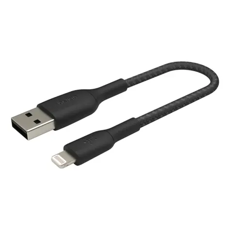 Belkin BOOST CHARGE kábel opletený USB-A na Lightning čierna / 15cm