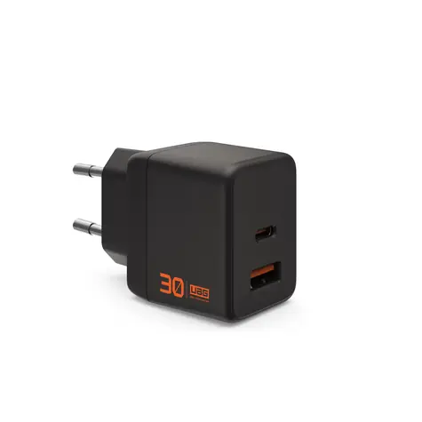 UAG SRGE Wall Charger EU nabíjačka čierna / 30W / USB-C / USB-A