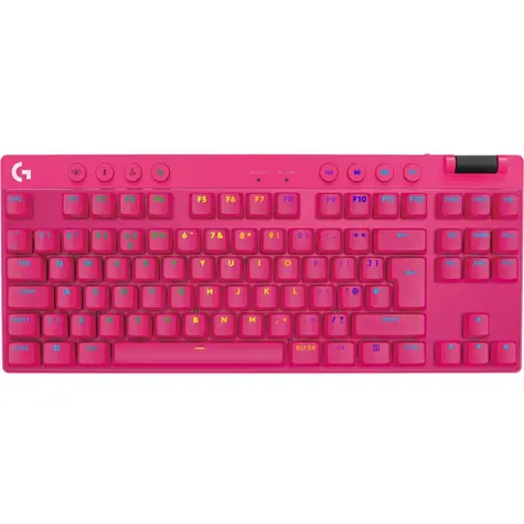 Logitech G PRO X TKL ružová / bezdrôtová herná klávesnica / US layout / 2.4GHz & Bluetooth / RGB