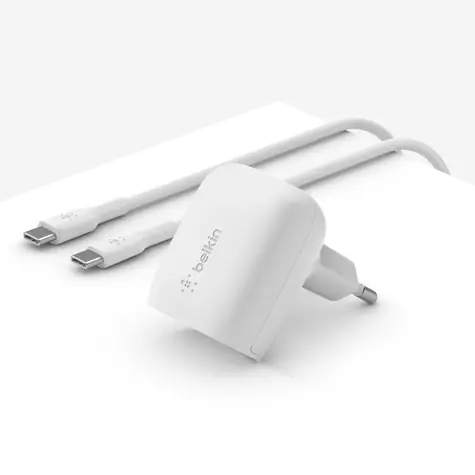 Belkin BOOST CHARGE charger biela / nabíjačka USB-C / 20W / PD / s 1m káblom USB-C