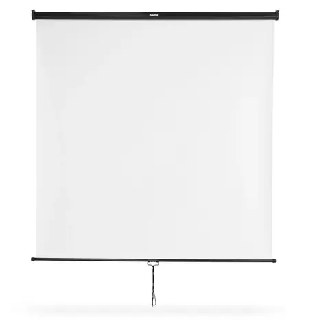 HAMA projekčné plátno rolovacia biela / 175x175 cm / uhlopriečka 247 cm / montáž na strop alebo stenu