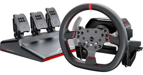 PXN Herná sada PXN-V10 Pro / volant + pedále + montážne svorky / kompatibilita PC+PS4+ Xbox One+ Xbox Series X&S