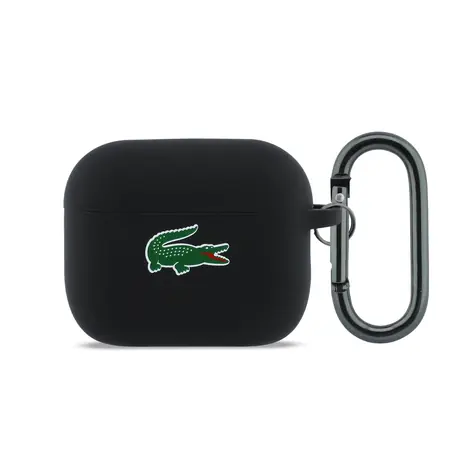 Lacoste Liquid Silicone Croc Logo Puzdro pre AirPods Pro 3 Black