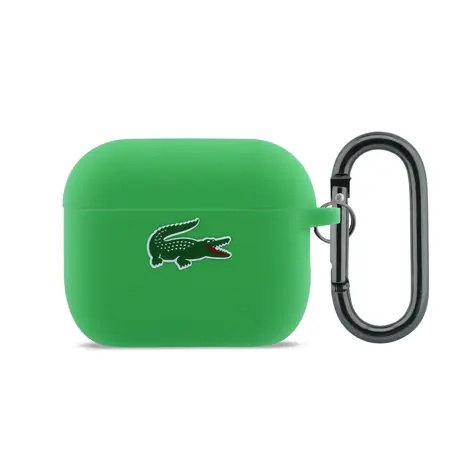 Lacoste Liquid Silicone Croc Logo Puzdro pre AirPods Pro 3 Green