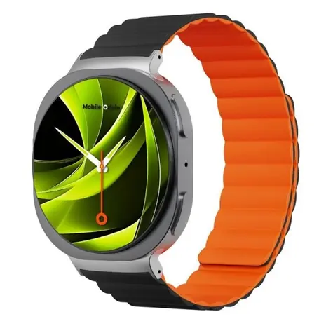 Mobile Origin Easy Strap Magnetic magnetický remienok pre Samsung Galaxy Watch 8 čierno-oranžová