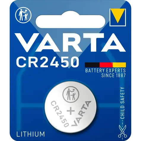 Varta Gombíková batéria CR2450 10ks / 3.0V / 620 mAh / lítium / v boxe