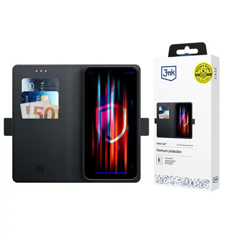 3mk Wallet Case ochranné puzdro pre Honor X5C PLUS 4G čierna