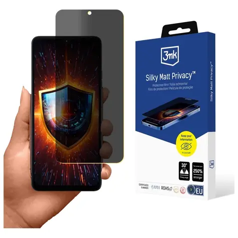 3mk Silky Matt Privacy fólia na ochranu súkromia pre Motorola Moto G06 / Moto G06 Power