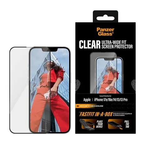 PanzerGlass Apple iPhone 17e/16e/14/13/13 Pro s bezprašným inštalačným boxom