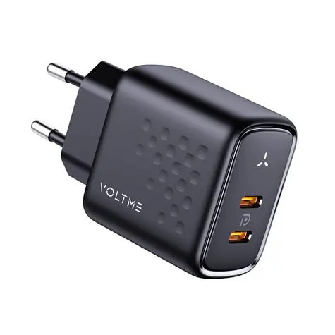 Rozbalené - VOLTME Revo 45 Duo CC 45W čierna / GaN / 45W / 2x USB-C / rozbalené