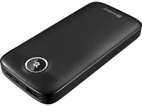 Sandberg SemiSolidState Powerbank 20W 10000mAh čierna / max. 12V / max. 3A / 1x USB A / 2x USB-C