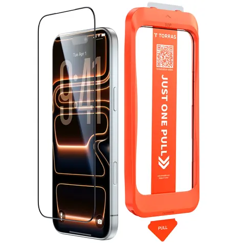 Torras GlassGo Install Master Ochranné sklo pre Apple iPhone 16/17 číra