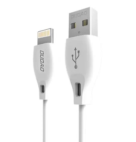 Dudao Dátový kábel L4L / USB / Lightning 2.4 A / 1m / biela
