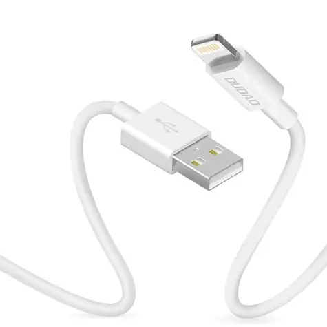 Dudao Dátový kábel L1L / USB-A / Lightning 3A / 1 m / biela
