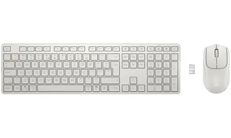HP 495C Multi-Device Keyboard biela / bezdrôtová klávesnica s myšou / USB / Bluetooth 